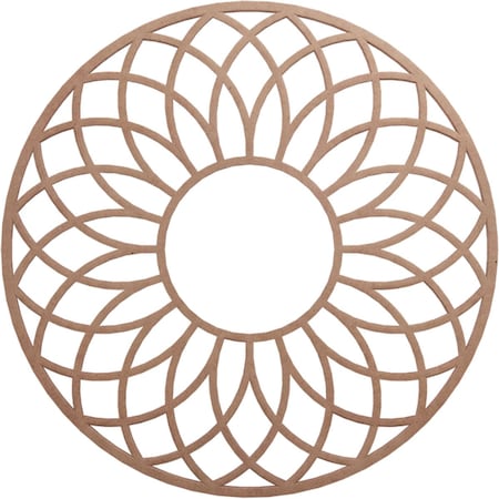 Ekena Millwork Cannes Wood Fretwork Pierced Ceiling Medallion, Wood (Paint Grade), 26"OD x 8 7/8"ID x 3/8"T CMWP26X26X0375CNMF